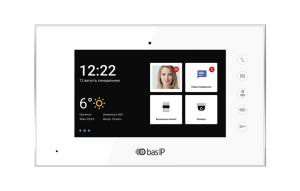 AQ-07LA WHITE Монитор IP-видеодомофона цветной BAS-IP