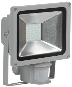 Прожектор светодиодный СДО 05-20Д (детектор) SMD IP44 серый IEK