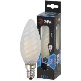 Лампа светодиодная F-LED Свеча витая матовая BTW-7W-840-E14 frost ЭРА