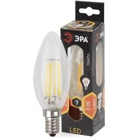 Лампа светодиодная F-LED Свеча B35-7W-827-E14 ЭРА