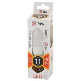 Лампа светодиодная LED Свеча B35-11W-827-E14 ЭРА