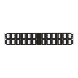 NMC-RP48UE2-AN-2U-BK Патч-панель 19", 2U, 48 угловых порта RJ-45, категория 6 NIKOMAX