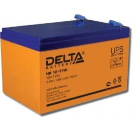 HR 12-51 W Аккумулятор герметичный свинцово-кислотный Delta