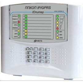 Юпитер-1833 (8 IP/GPRS), пластик, встроенная клавиатура Прибор приемно-контрольный охранно-пожарный Элеста