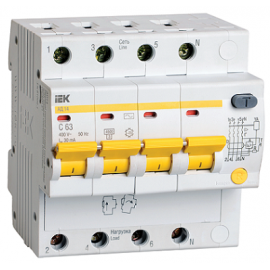 Автоматический выключатель дифференциального тока АД-14 4п С32А 30мА ИЭК