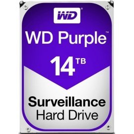 HDD 14000 GB (14 TB) SATA-III Purple (WD140PURZ) Жесткий диск (HDD) для видеонаблюдения HDD 14000 GB (14 TB) SATA-III Purple (WD140PURZ) Western Digital