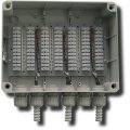 Барьер-КР84 (84 цепи) Коробка распределительная с гермовводами и колодками для разделки объектовых кабелей Охранная техника