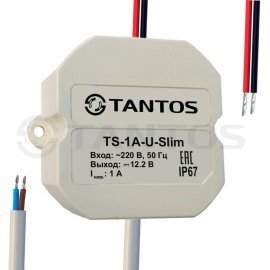 TS-1A-U-Slim Источник вторичного электропитания 12В, 1А в корпусе IP67 Tantos