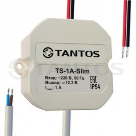 Источник вторичного электропитания 12В, 1А для скрытой установки в короба, распределительные коробки. Tantos
