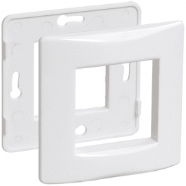 Рамка и суппорт для коробок КМКУ на 2 модуля ИЭК серии Праймер цвет Белый (уп. 10 шт)