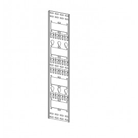ВКО-М-47.150-9005 Вертикальный кабельный органайзер в шкаф, ширина 150 мм 47U, цвет черный ЦМО