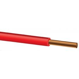 Провод установочный ПВ-1 (ПуВ) 1х1.5 красный (ГОСТ 31947)
