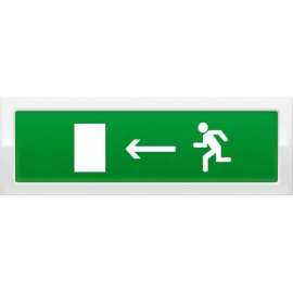 ОПОП 1-8 "бегущий человек + стрелка влево", фон зеленый Оповещатель охранно-пожарный свето-звуковой Рубеж