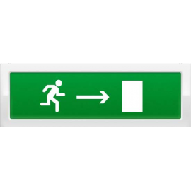 ОПОП 1-8 "бегущий человек + стрелка вправо", фон зеленый оповещатель охранно-пожарный световой Рубеж