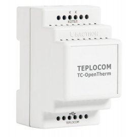 Готовый комплект TEPLOCOM CLOUD + OT теплоинформатор Wi-Fi, GPRS + Open Therm Бастион