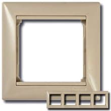 774354 Рамка Legrand Valena 4 поста Слоновая кость