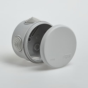 67025 Тусо Коробка распаячная для открытой проводки IP55 Рувинил D80мм,Н50мм