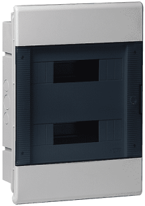 68124СП Тусо Щит распределительный внутренний ЩРв-П-24 Серый с прозрачной дверью