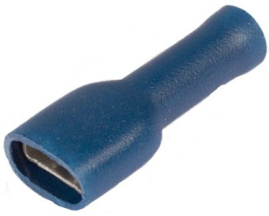 Разъемы плоские полностью изолированные «мама» в ПВХ корпусе РППИ-М 2.5-(6.3) (син) (100 шт) КВТ