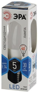 Лампа светодиодная LED Свеча B35-5W-840-E14 ЭРА