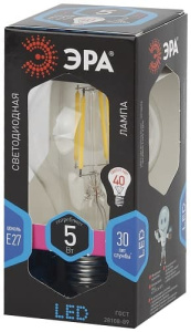 Лампа светодиодная F-LED Груша A60-5W-840-E27 ЭРА