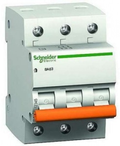 Автоматический выключатель Schneider Electric (Домовой) ВА63 3п 16А 4,5кА (хар.С)