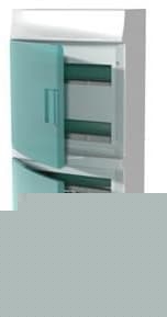 Бокс настенный ABB Mistral41 48М зеленая дверь без клеммного блока