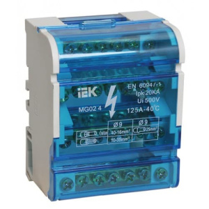 Шины на DIN-рейку в корпусе (кросс-модуль) 3L+PEN 4х7 IEK