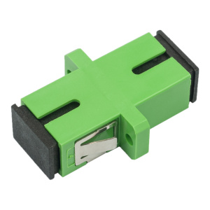 (DR-540041) Адаптер оптический проходной SC-SC, OS2, APС, симплекс (simplex), зеленый