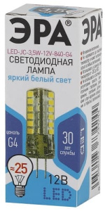 Лампа светодиодная LED JC-3,5W-12V-840-G4 ЭРА