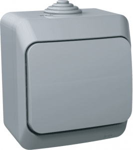 BA10-046C Переключатель Серый Schneider Electric Этюд 1кл. IP44