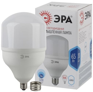Лампа светодиодная LED POWER колокол T160-65W-4000-E27/E40 ЭРА