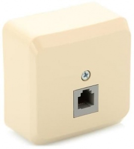 TELA-001K  Розетка Кремовая Schneider Electric Этюд TF RJ-11