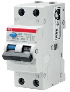Дифференциальный автоматический выключатель ABB DSH201R 2п. 6А/0,03mA (тип AC)