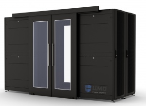 ЦОД-СП-Д-48.1250-9005 Двери коридора со стеклом сдвижные 48U × (900-1250 мм) для шкафов серии ШТК-СП-48.×.× ЦМО