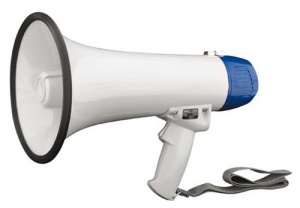 MP-15+Li Мегафон, функции сирена, свисток и гонг MKV