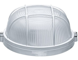 Светильник НПП1102 круг с решеткой белый термостойкий 100Вт IP54 ИЭК