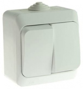 BA10-042B Выключатель Белый Schneider Electric Этюд 2кл. IP44