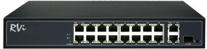 RVi-1NS16F-3H Коммутатор с питанием по PoE Rvi