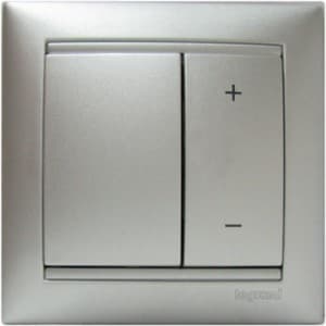 770274 Кнопочный Светорегулятор Алюминий (Серебро) Legrand Valena 600W
