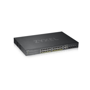 GS192024HPV2-EU0101F Гибридный Smart коммутатор PoE+ NebulaFlex rack 19", 24xGE PoE+, 4xCombo (SFP/RJ-45) ZYXEL