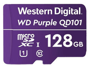 MicroSDHC 128ГБ, Class 10 UHS 1 (WDD128G1P0C) Карта памяти WD Purple SC QD101 Ultra Endurance Western Digital