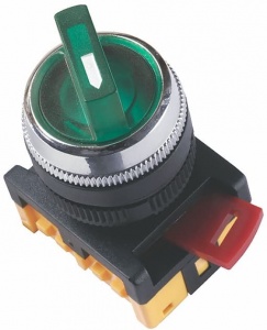 Переключатель АNС-22-2 2 положения зеленый неон/240В I-O 1з+1р