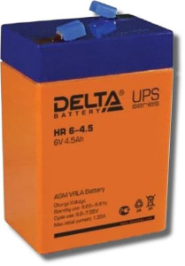 HR 6-4.5 Аккумулятор герметичный свинцово-кислотный Delta