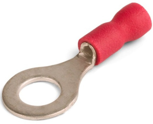 Наконечники кольцевые изолированные с ПВХ манжетой НКИ 1.5-4 (кр) (100 шт) КВТ