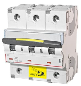 Автоматический выключатель трехполюсный Legrand DX3 3П C80 10kA/16kA 409280