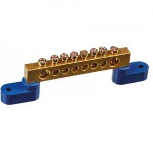 Шина N ноль на двух угловых изоляторах ШНИ-6х9-24-У2-С IEK