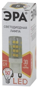 Лампа светодиодная LED JCD-5W-CER-827-G9 ЭРА