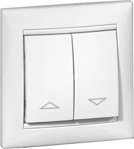 774404 Переключатель Белый Legrand Valena для управления роль ставнями с механической блокировкой
