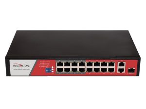 PND-16P-2G1F Коммутатор с питанием POE Polyvision